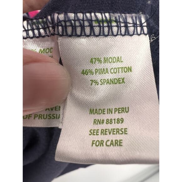 Lilly Pulitzer Long Sleeve Patterned Pima Cotton T Shirt Small - Picture 4 of 4